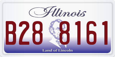 IL license plate B288161