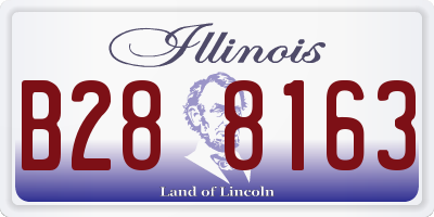 IL license plate B288163