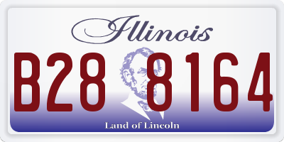 IL license plate B288164