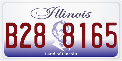IL license plate B288165