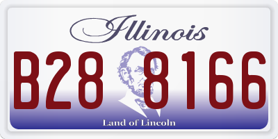IL license plate B288166