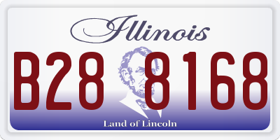 IL license plate B288168