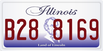IL license plate B288169