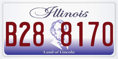 IL license plate B288170