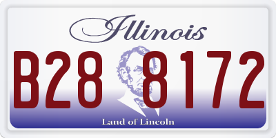 IL license plate B288172