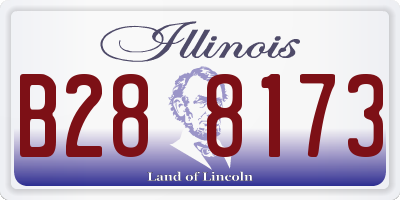 IL license plate B288173