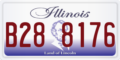 IL license plate B288176
