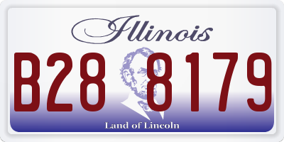IL license plate B288179