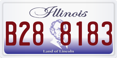IL license plate B288183
