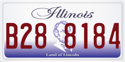 IL license plate B288184