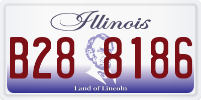 IL license plate B288186