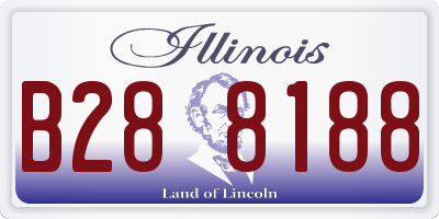 IL license plate B288188