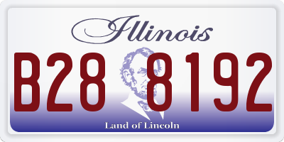IL license plate B288192