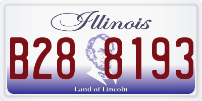 IL license plate B288193
