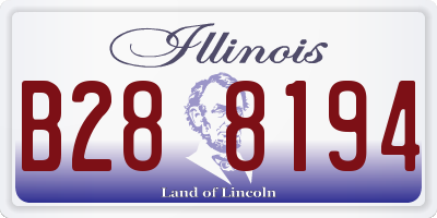 IL license plate B288194