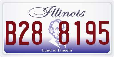 IL license plate B288195
