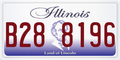 IL license plate B288196