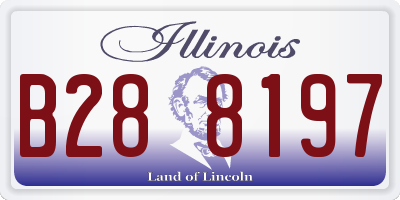 IL license plate B288197
