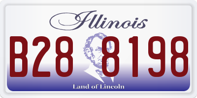 IL license plate B288198