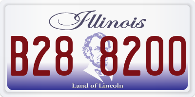 IL license plate B288200