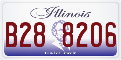 IL license plate B288206