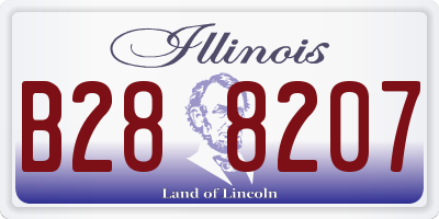 IL license plate B288207