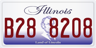 IL license plate B288208