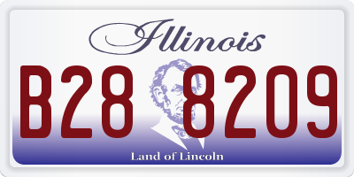 IL license plate B288209