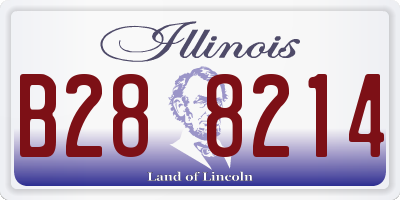 IL license plate B288214