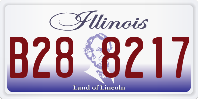 IL license plate B288217