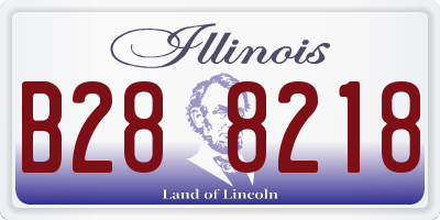 IL license plate B288218