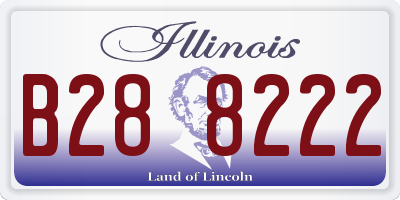 IL license plate B288222