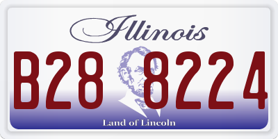 IL license plate B288224