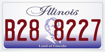 IL license plate B288227