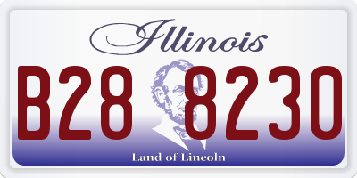IL license plate B288230