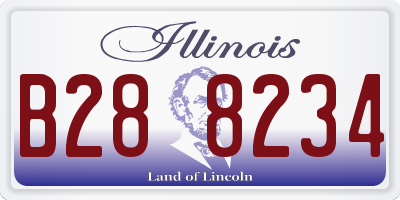 IL license plate B288234