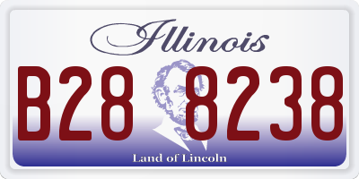 IL license plate B288238