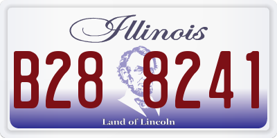 IL license plate B288241