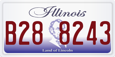 IL license plate B288243