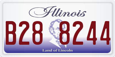 IL license plate B288244