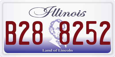 IL license plate B288252