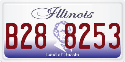 IL license plate B288253