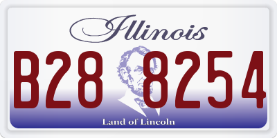 IL license plate B288254