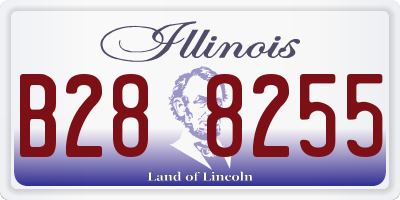 IL license plate B288255
