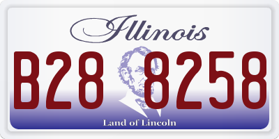 IL license plate B288258