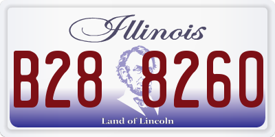 IL license plate B288260