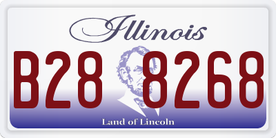 IL license plate B288268