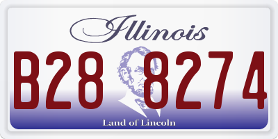 IL license plate B288274