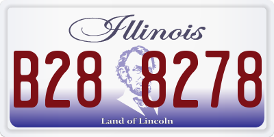 IL license plate B288278