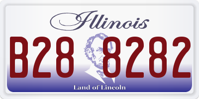 IL license plate B288282